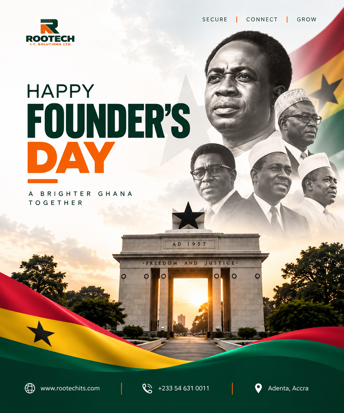 Happy Founder's Day — Celebrating the Vision That Built Ghana | Rootech Blog