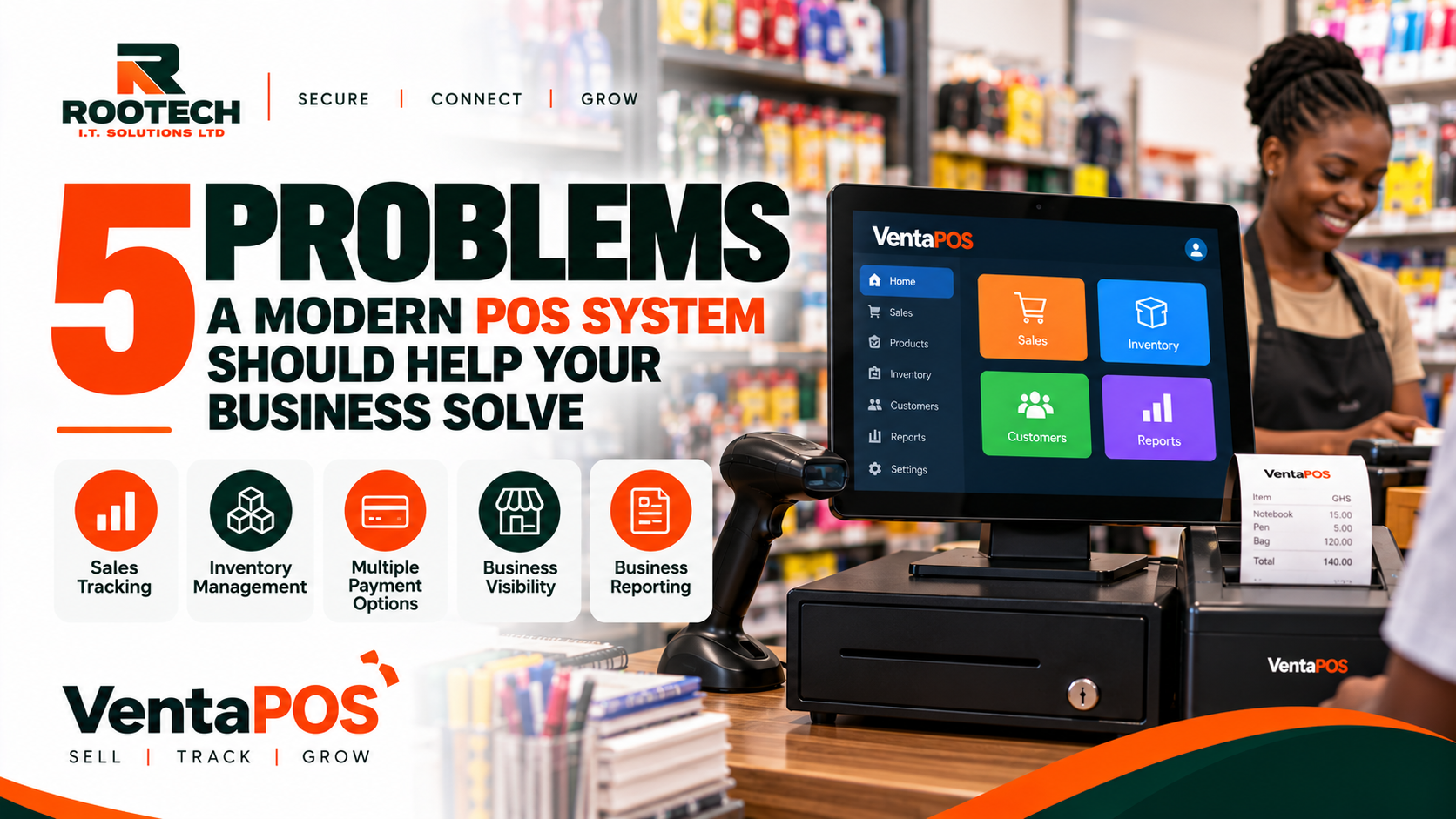5 Problems a Modern POS System Should Help Your Business Solve | Rootech Blog